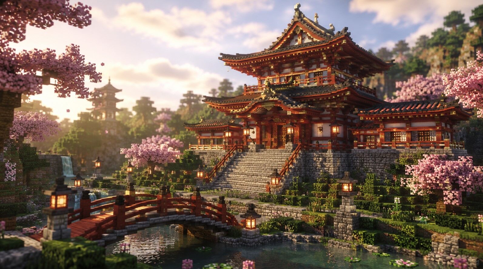How to Build Minecraft Japanese Temple?